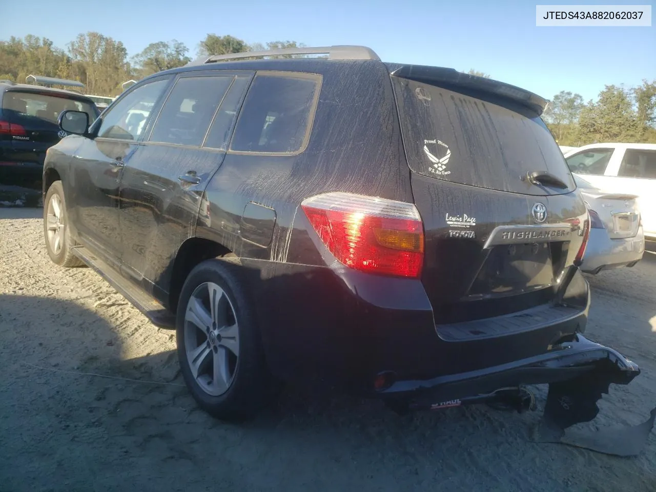 JTEDS43A882062037 2008 Toyota Highlander Sport