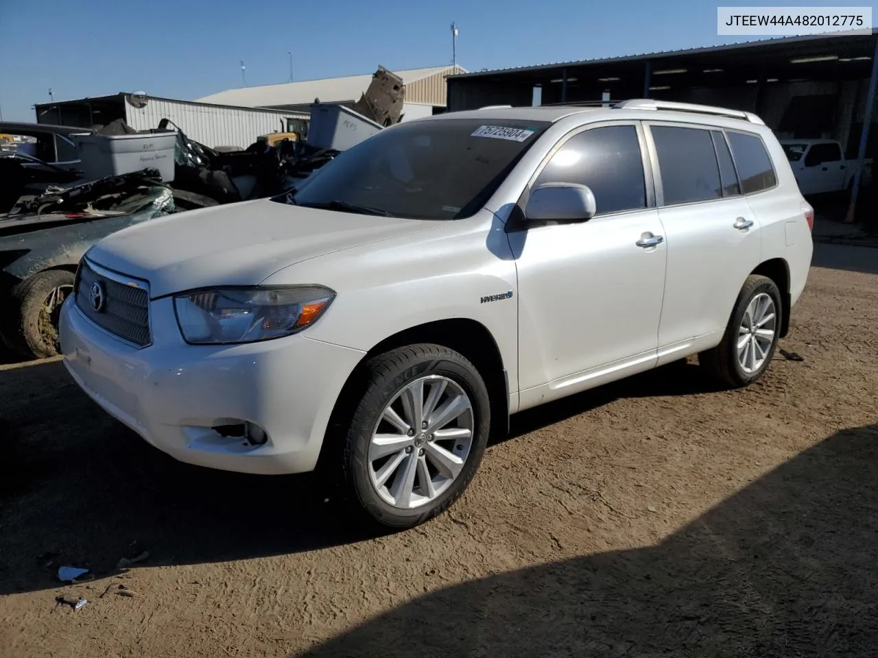 2008 Toyota Highlander Hybrid Limited VIN: JTEEW44A482012775 Lot: 75725904