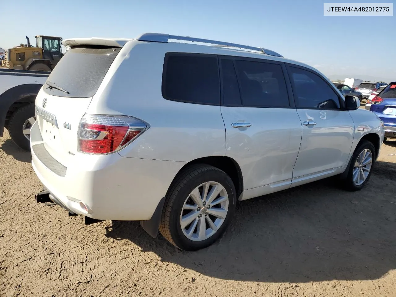 2008 Toyota Highlander Hybrid Limited VIN: JTEEW44A482012775 Lot: 75725904