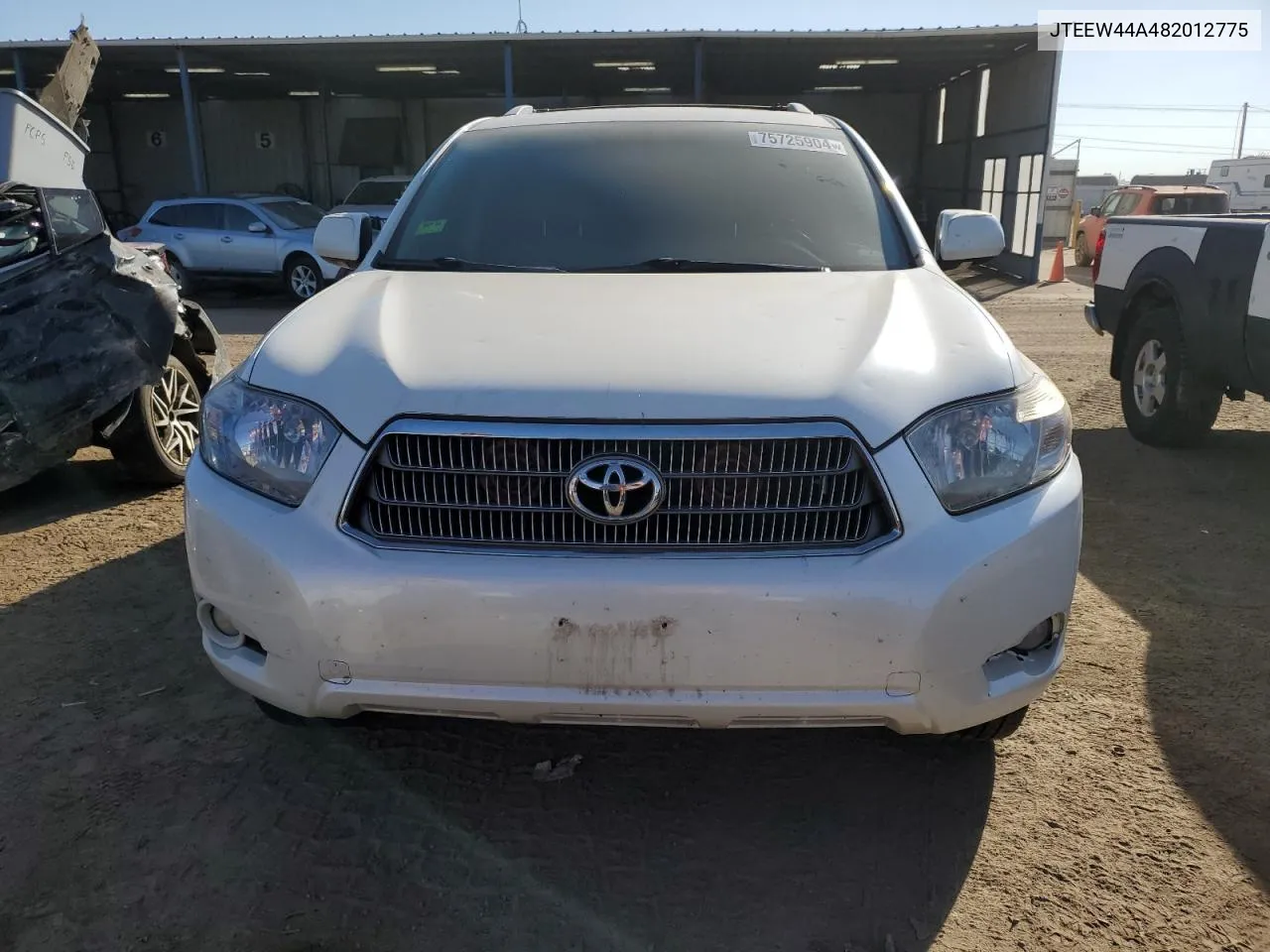 2008 Toyota Highlander Hybrid Limited VIN: JTEEW44A482012775 Lot: 75725904