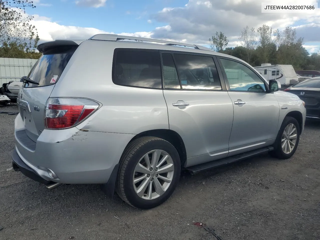 2008 Toyota Highlander Hybrid Limited VIN: JTEEW44A282007686 Lot: 75728014