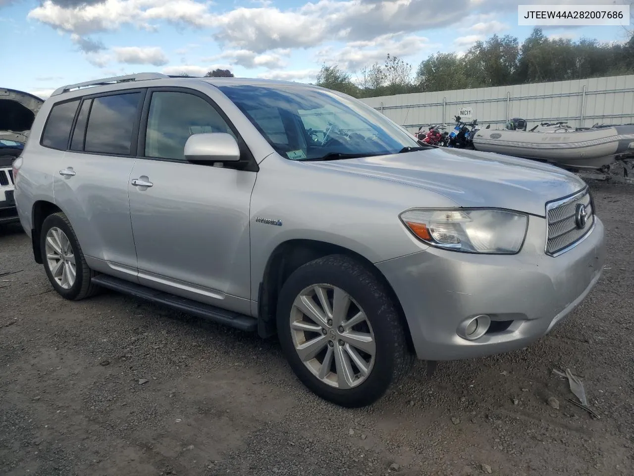 2008 Toyota Highlander Hybrid Limited VIN: JTEEW44A282007686 Lot: 75728014