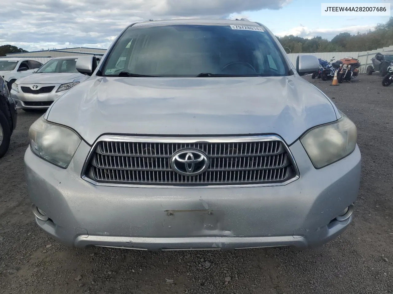 2008 Toyota Highlander Hybrid Limited VIN: JTEEW44A282007686 Lot: 75728014