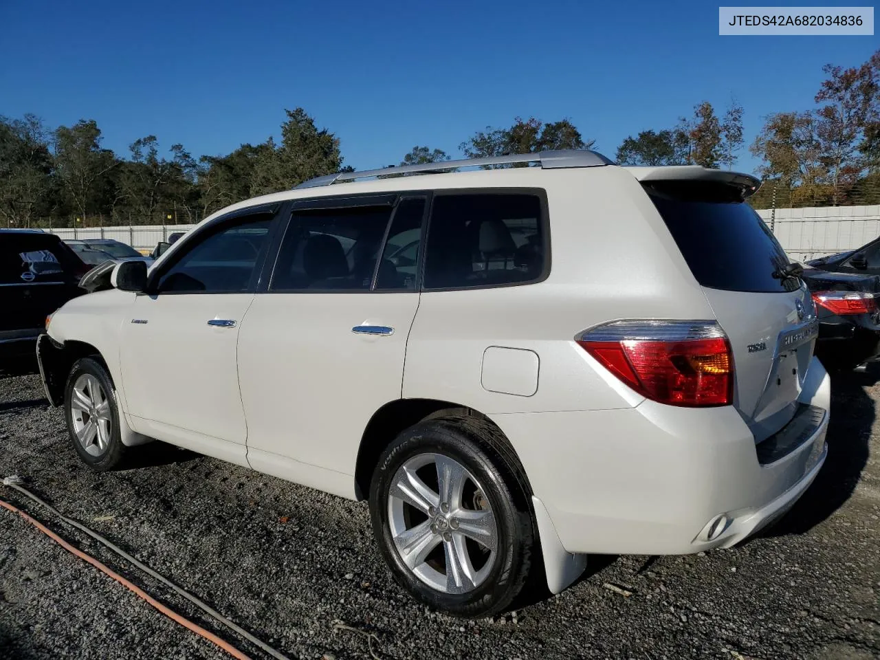 2008 Toyota Highlander Limited VIN: JTEDS42A682034836 Lot: 75811644