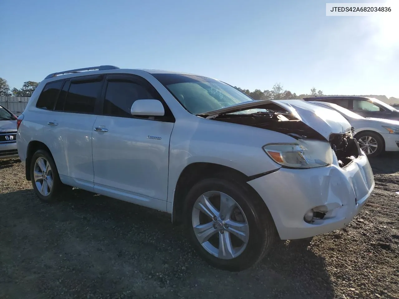 2008 Toyota Highlander Limited VIN: JTEDS42A682034836 Lot: 75811644