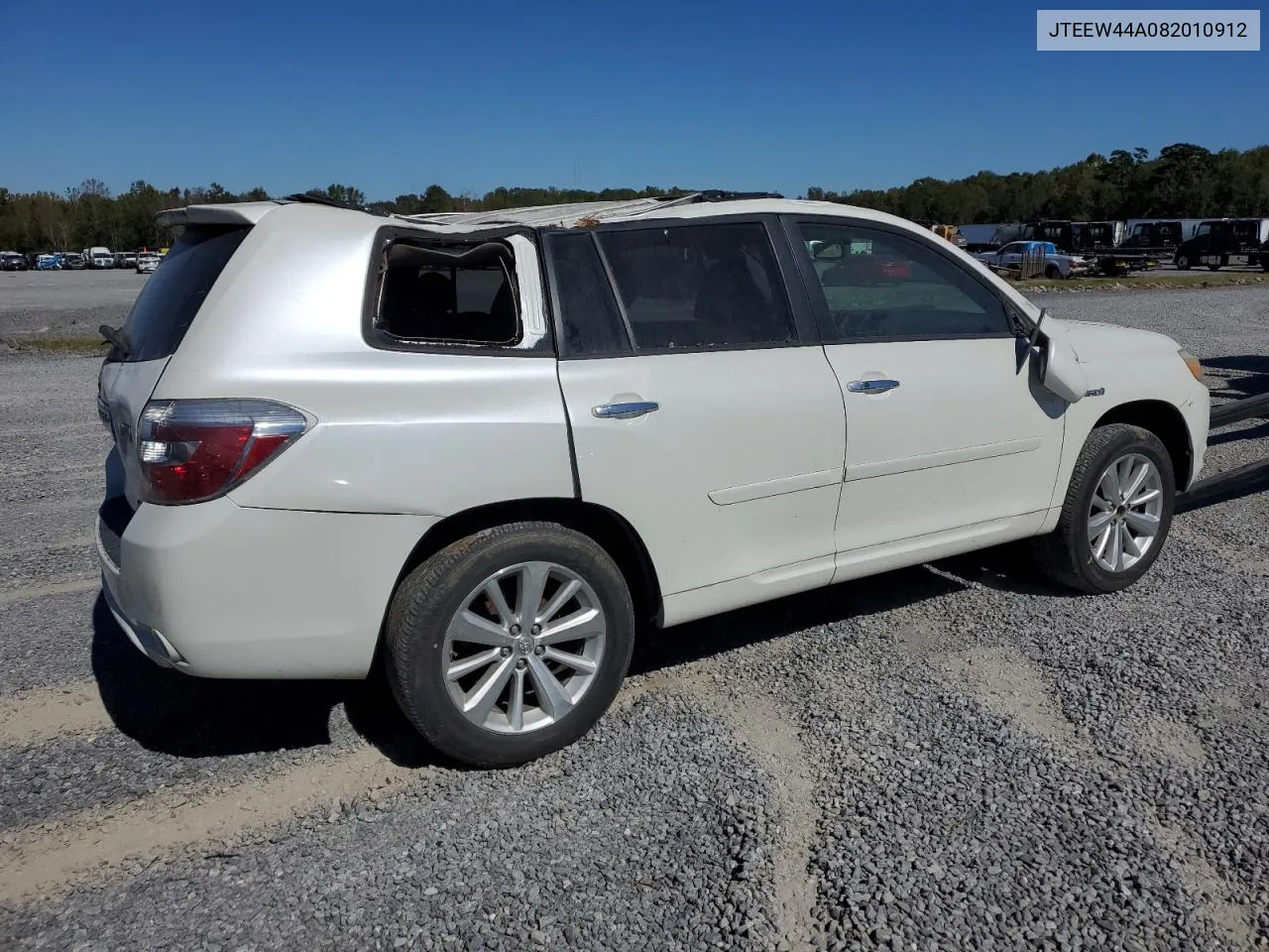 2008 Toyota Highlander Hybrid Limited VIN: JTEEW44A082010912 Lot: 75854584