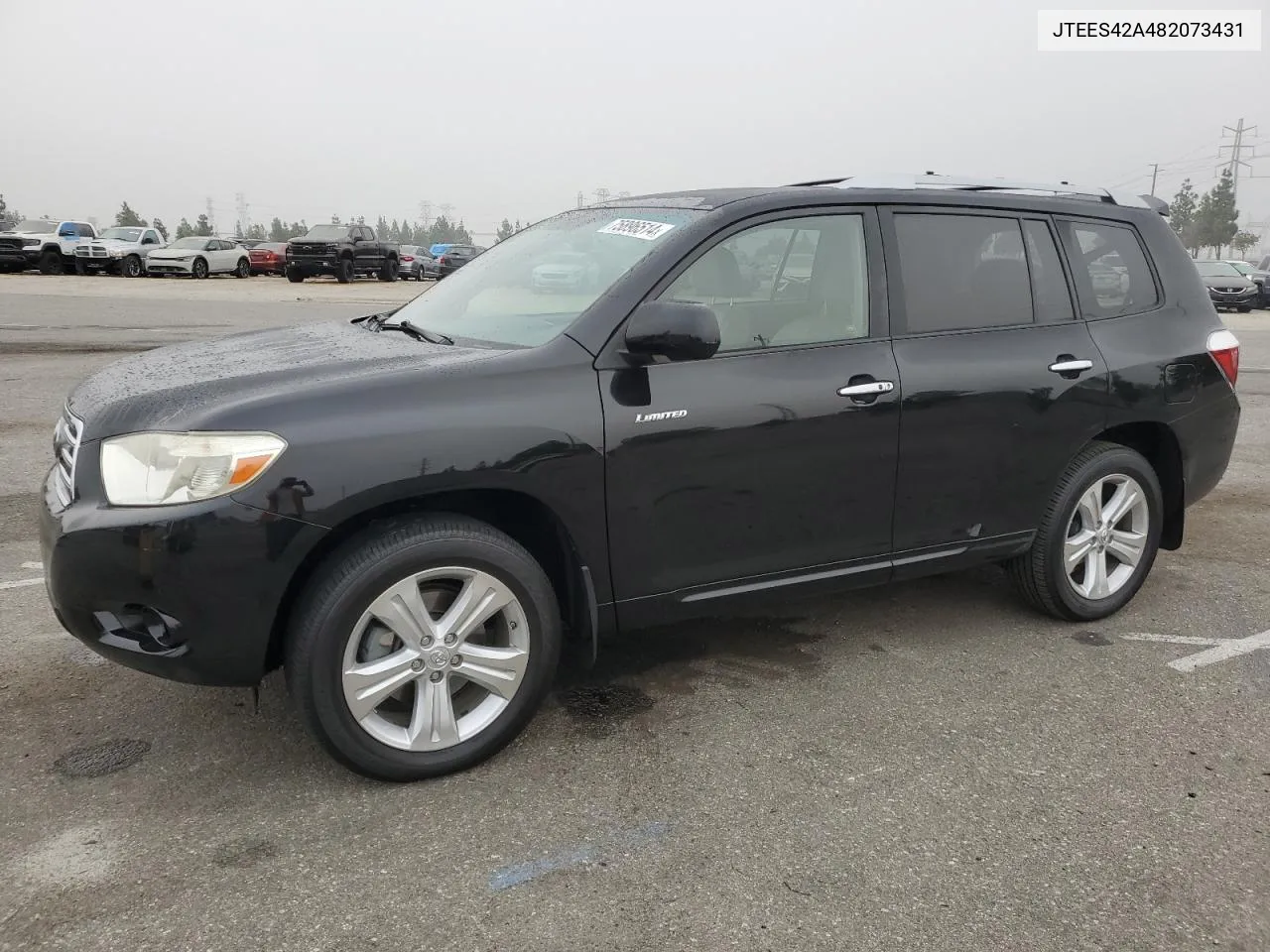 2008 Toyota Highlander Limited VIN: JTEES42A482073431 Lot: 75896514