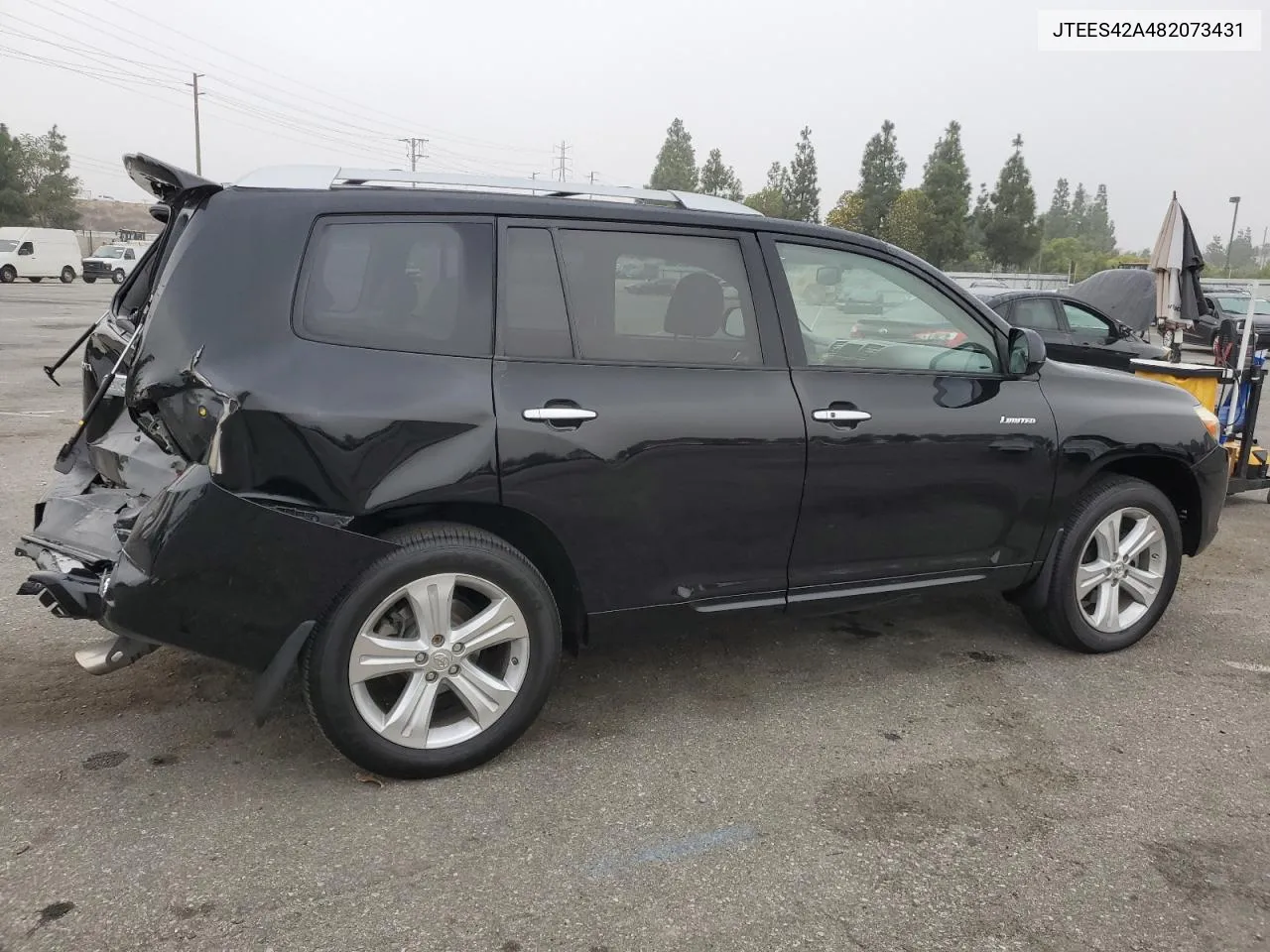 2008 Toyota Highlander Limited VIN: JTEES42A482073431 Lot: 75896514