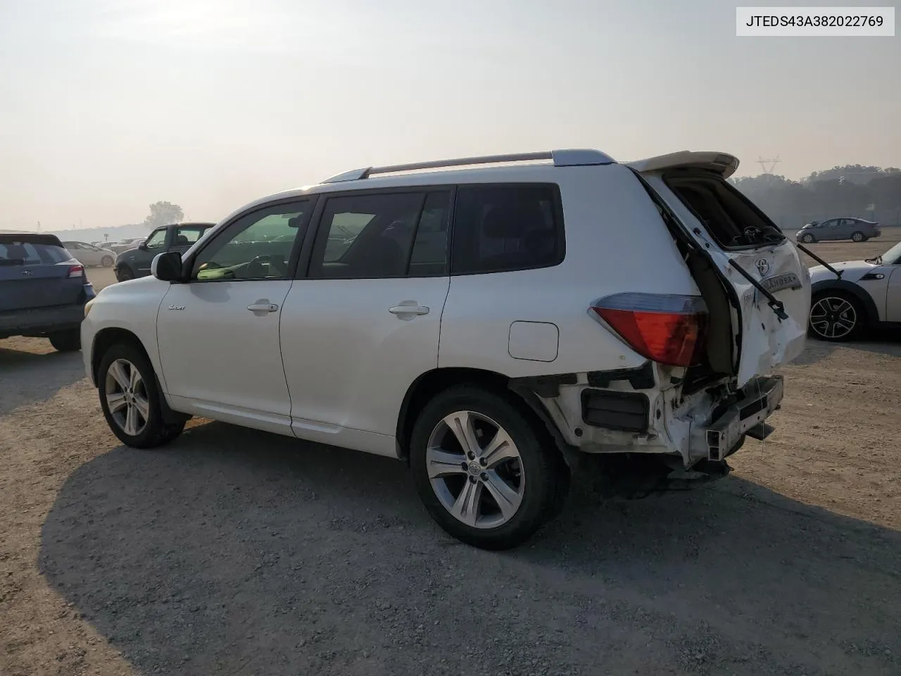 2008 Toyota Highlander Sport VIN: JTEDS43A382022769 Lot: 76101434