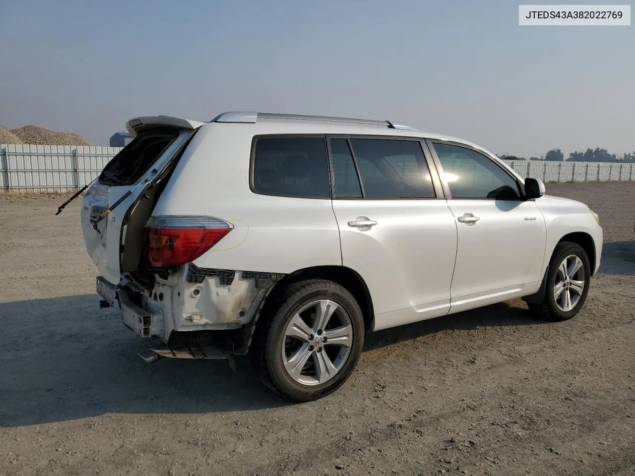 2008 Toyota Highlander Sport VIN: JTEDS43A382022769 Lot: 76101434