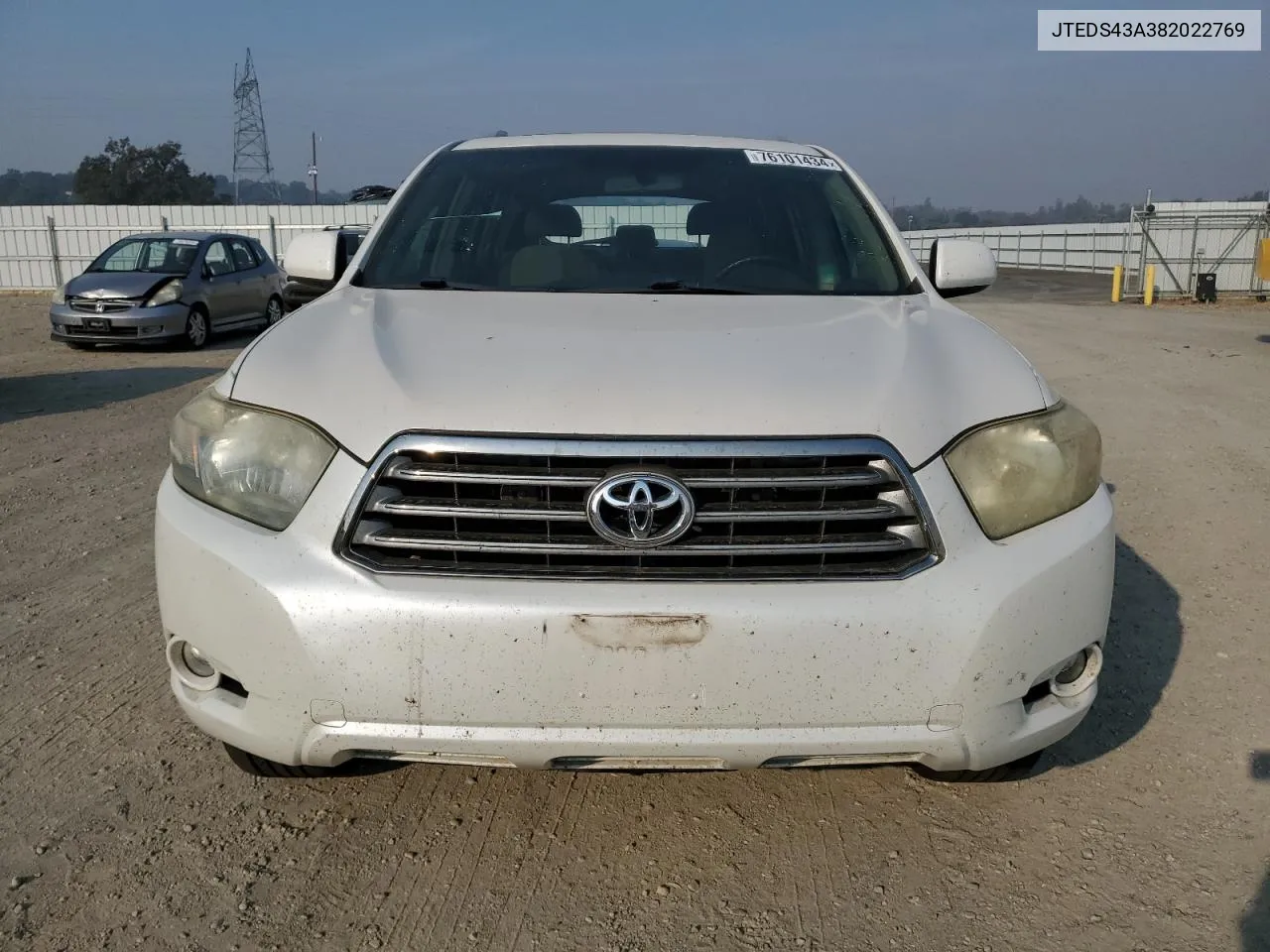 2008 Toyota Highlander Sport VIN: JTEDS43A382022769 Lot: 76101434