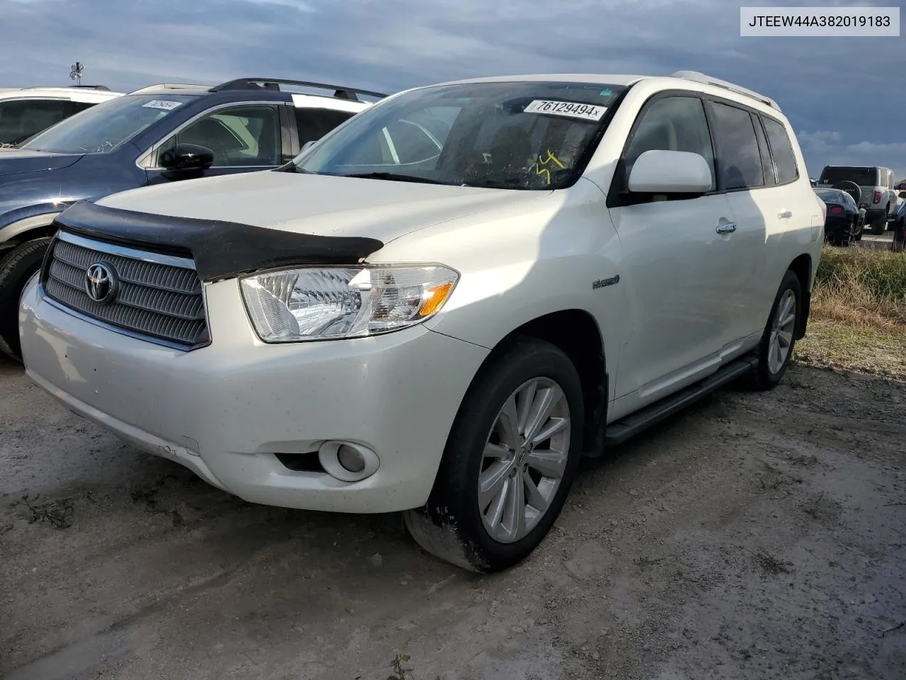 2008 Toyota Highlander Hybrid Limited VIN: JTEEW44A382019183 Lot: 76129494