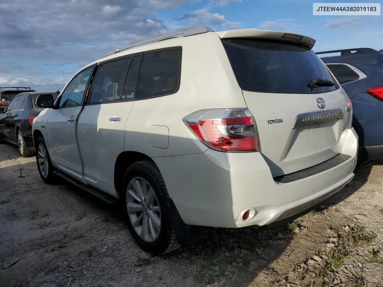 2008 Toyota Highlander Hybrid Limited VIN: JTEEW44A382019183 Lot: 76129494