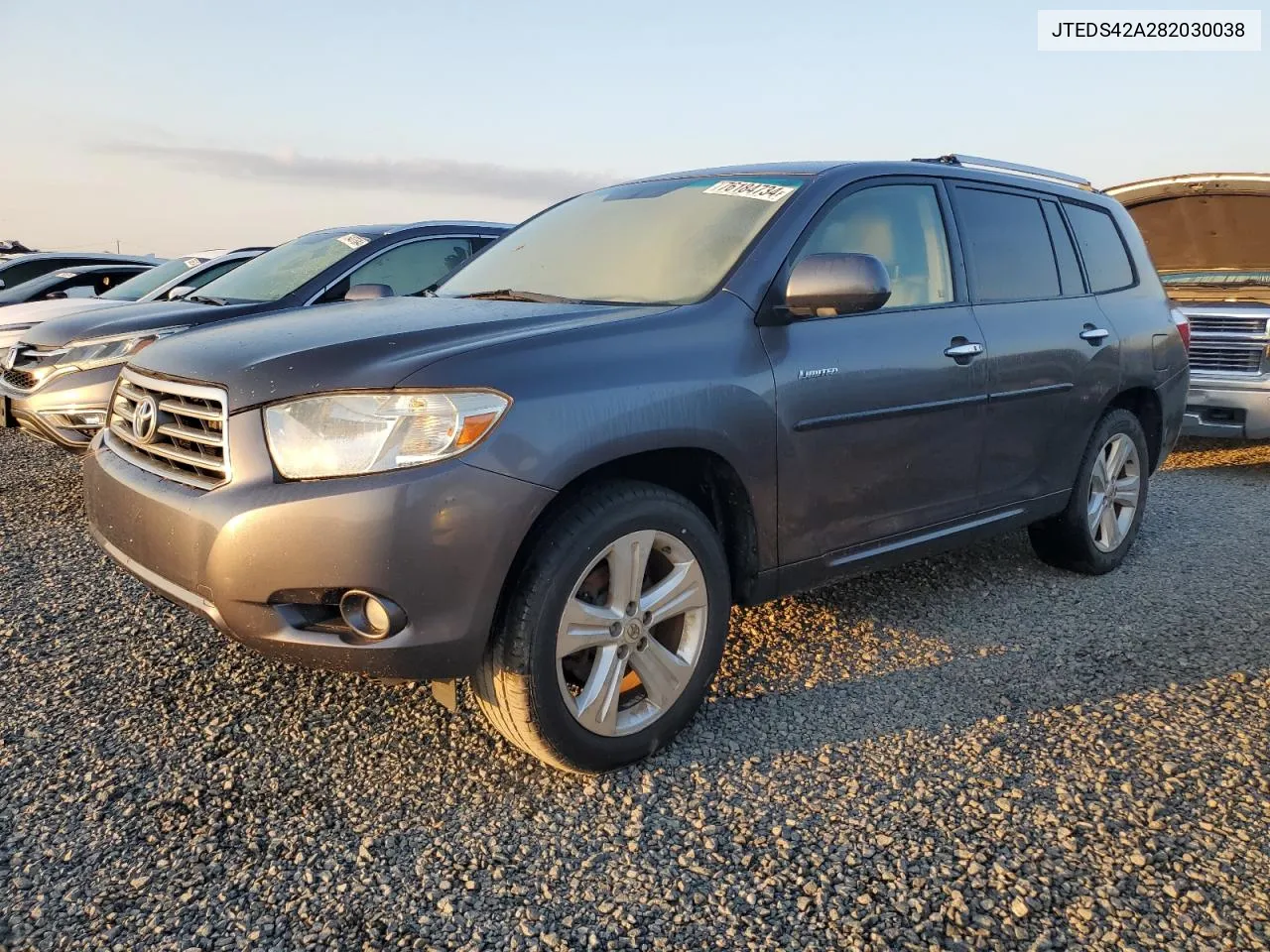 2008 Toyota Highlander Limited VIN: JTEDS42A282030038 Lot: 76184734