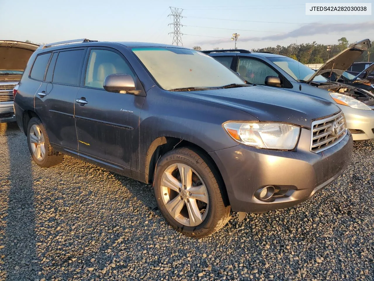 2008 Toyota Highlander Limited VIN: JTEDS42A282030038 Lot: 76184734