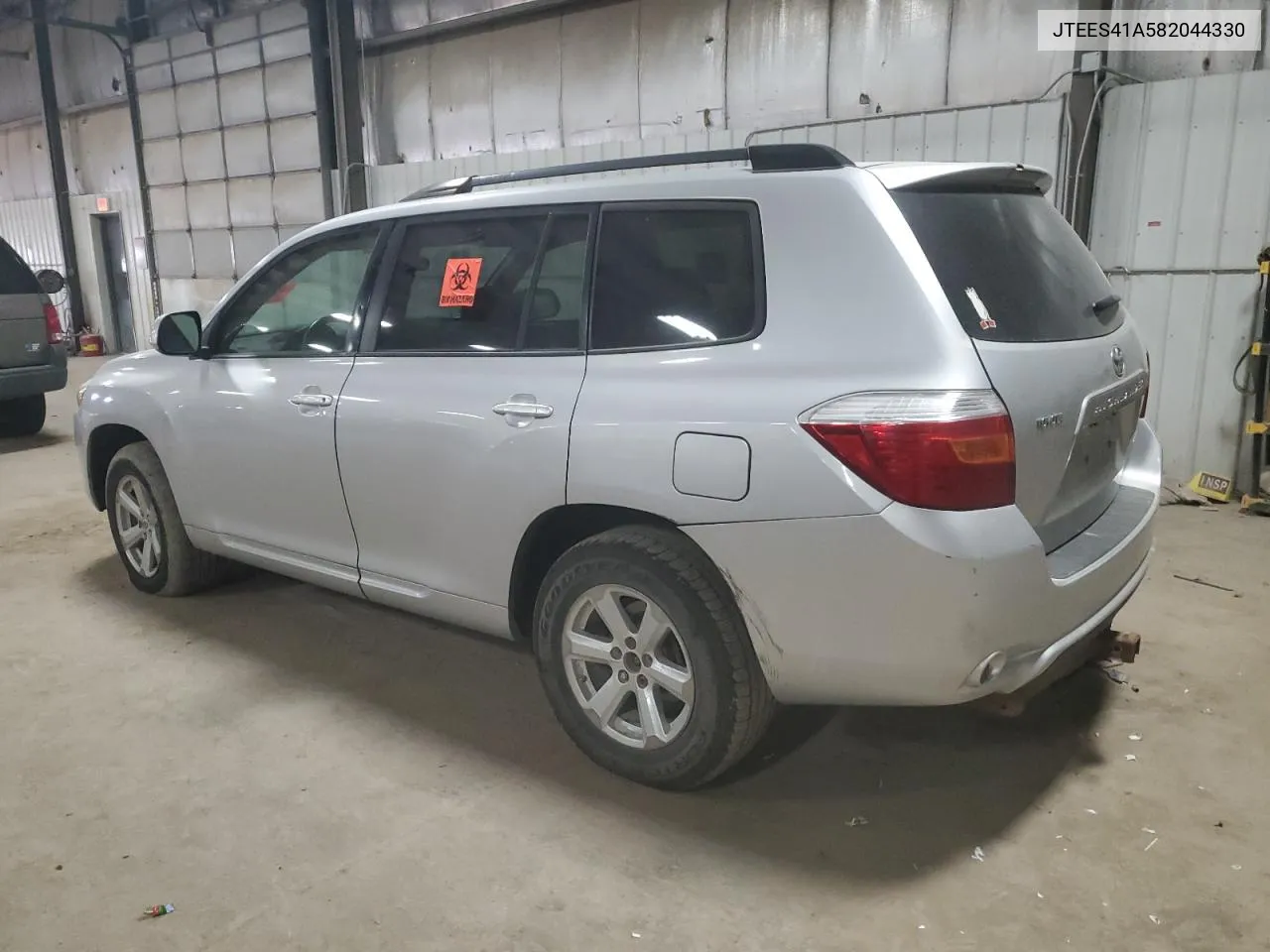 2008 Toyota Highlander VIN: JTEES41A582044330 Lot: 76452414