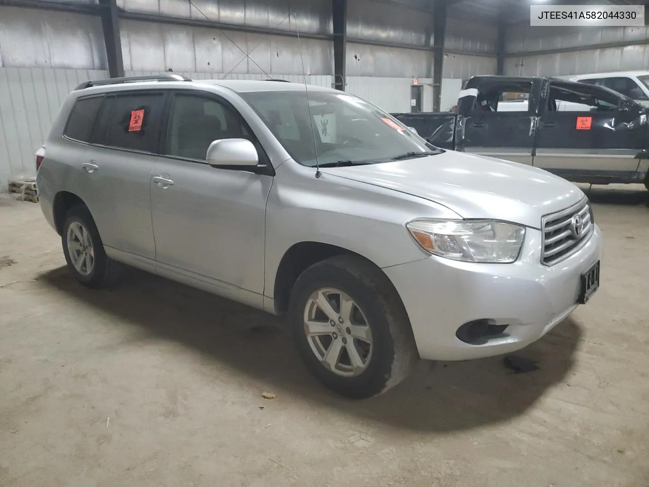 2008 Toyota Highlander VIN: JTEES41A582044330 Lot: 76452414