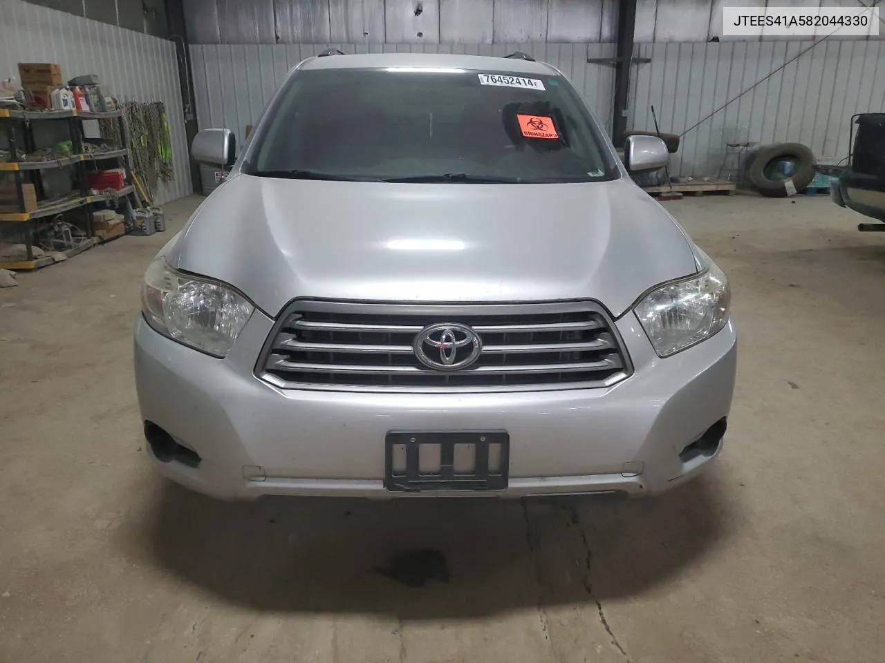 2008 Toyota Highlander VIN: JTEES41A582044330 Lot: 76452414