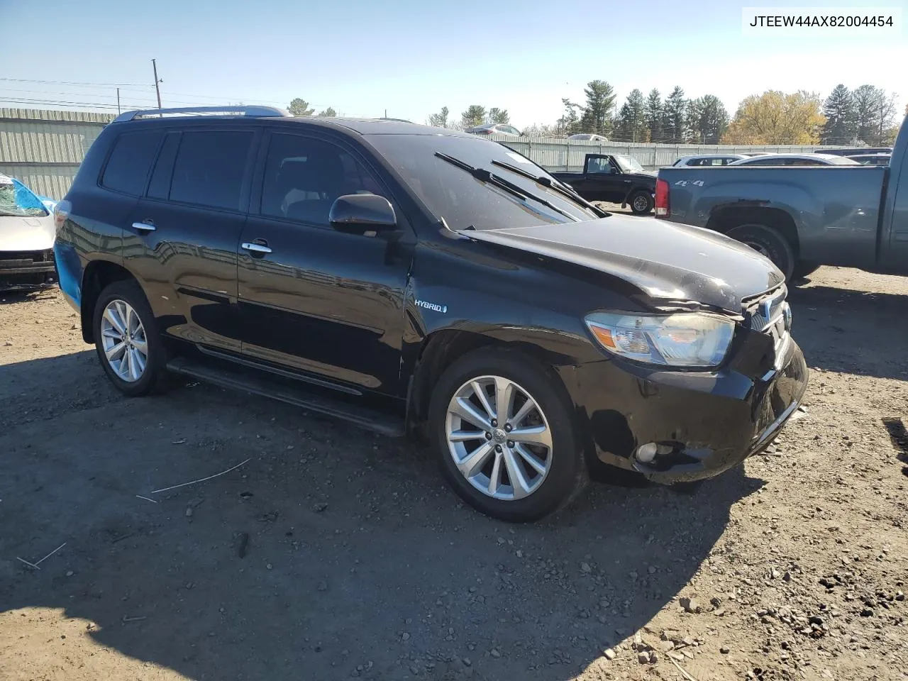 2008 Toyota Highlander Hybrid Limited VIN: JTEEW44AX82004454 Lot: 76595874