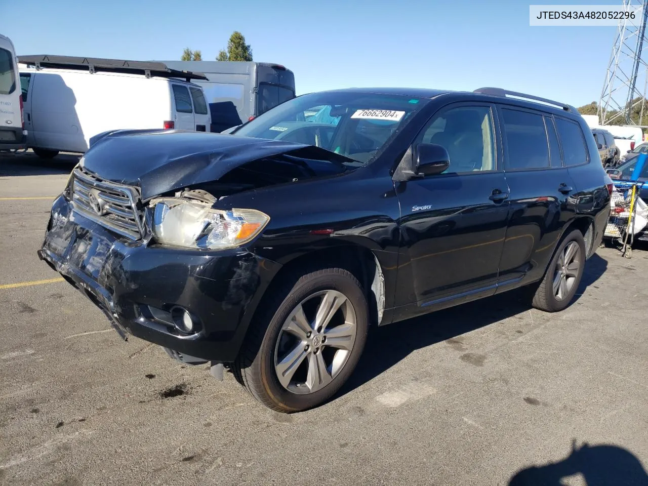 2008 Toyota Highlander Sport VIN: JTEDS43A482052296 Lot: 76662904