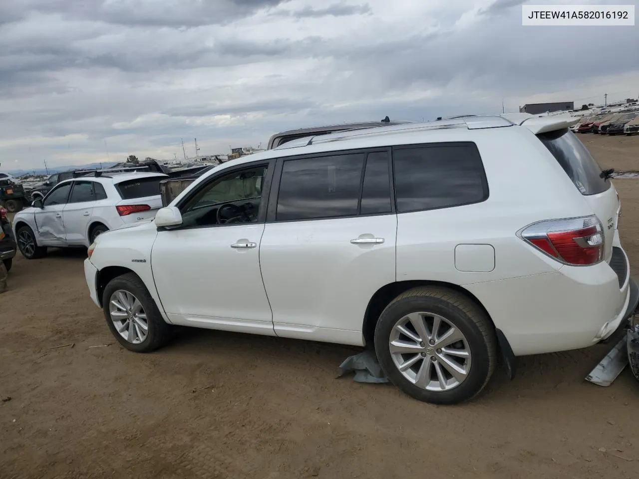 2008 Toyota Highlander Hybrid VIN: JTEEW41A582016192 Lot: 76724934