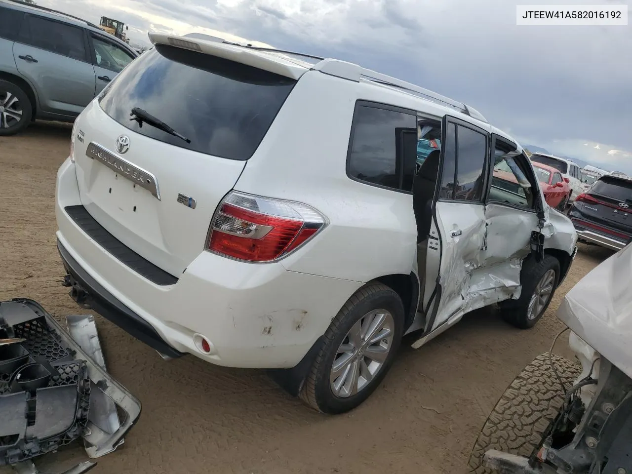 JTEEW41A582016192 2008 Toyota Highlander Hybrid