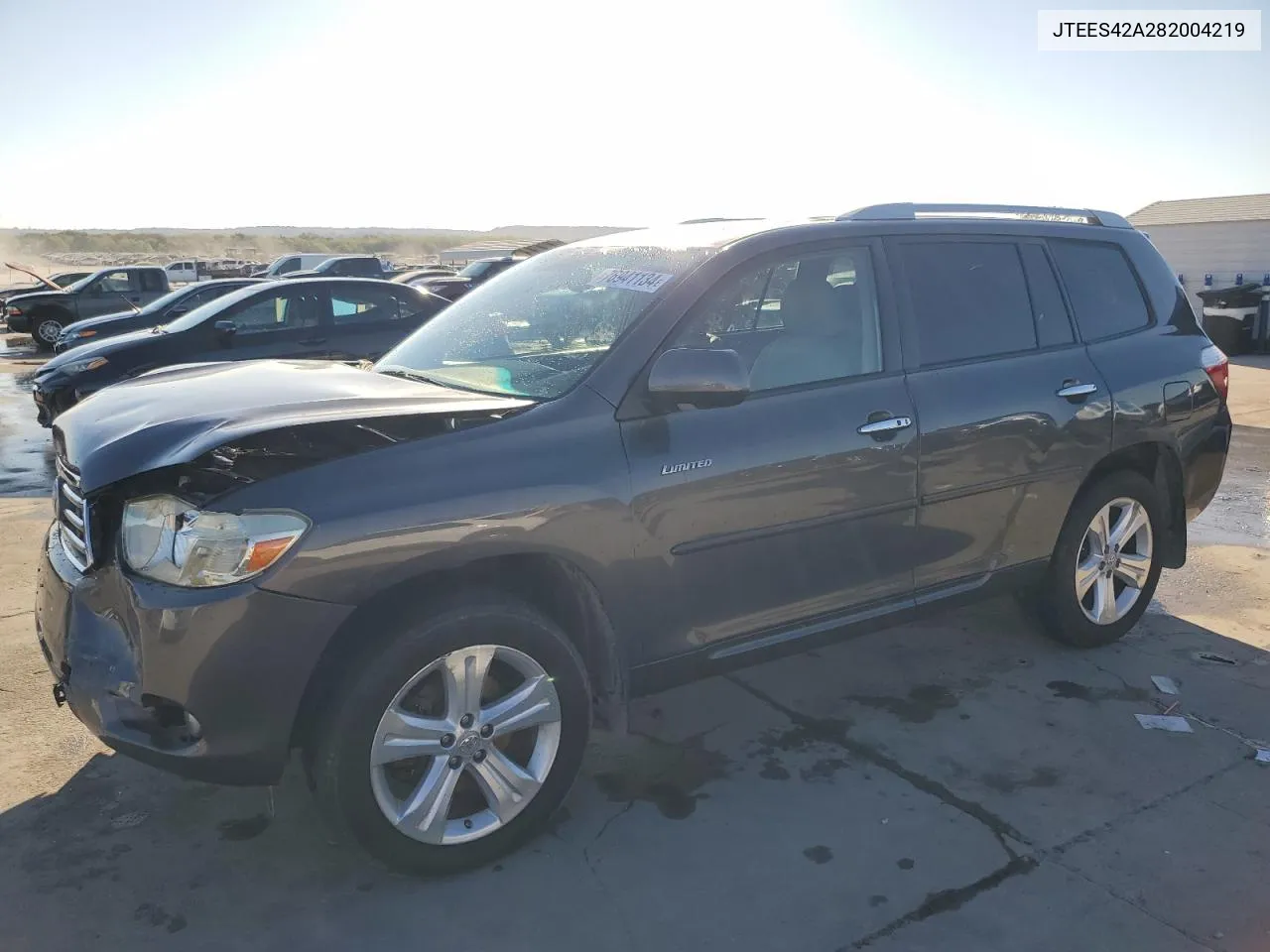 2008 Toyota Highlander Limited VIN: JTEES42A282004219 Lot: 76941134