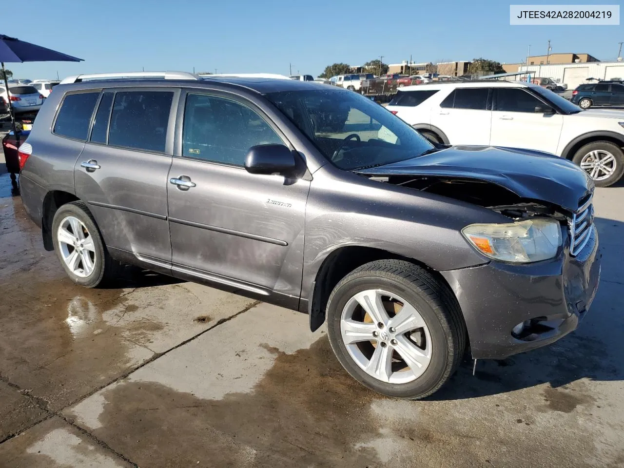 2008 Toyota Highlander Limited VIN: JTEES42A282004219 Lot: 76941134