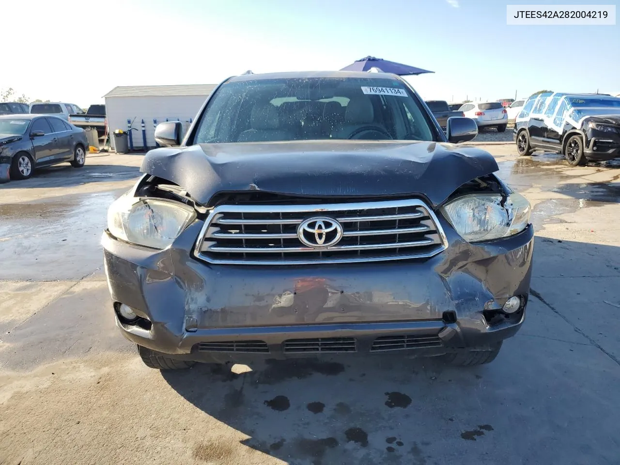 2008 Toyota Highlander Limited VIN: JTEES42A282004219 Lot: 76941134