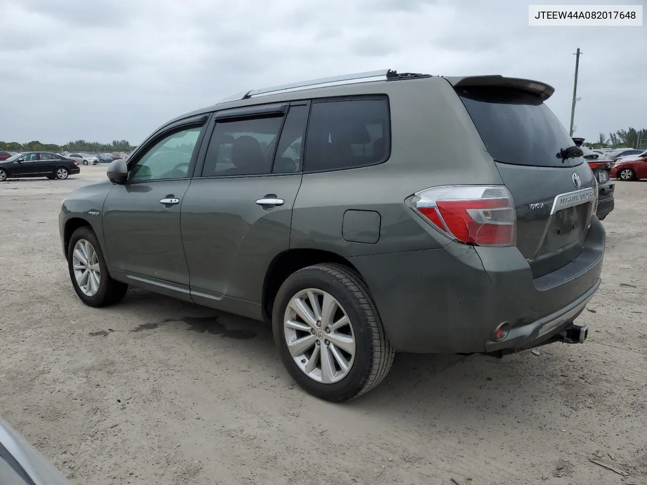 2008 Toyota Highlander Hybrid Limited VIN: JTEEW44A082017648 Lot: 76942884