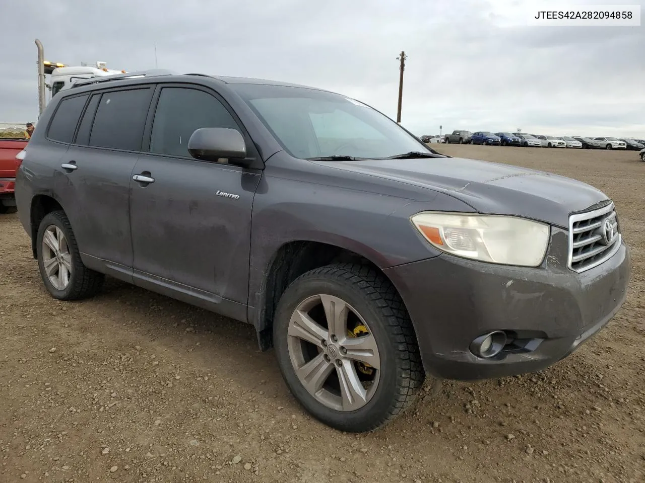 2008 Toyota Highlander Limited VIN: JTEES42A282094858 Lot: 77098104