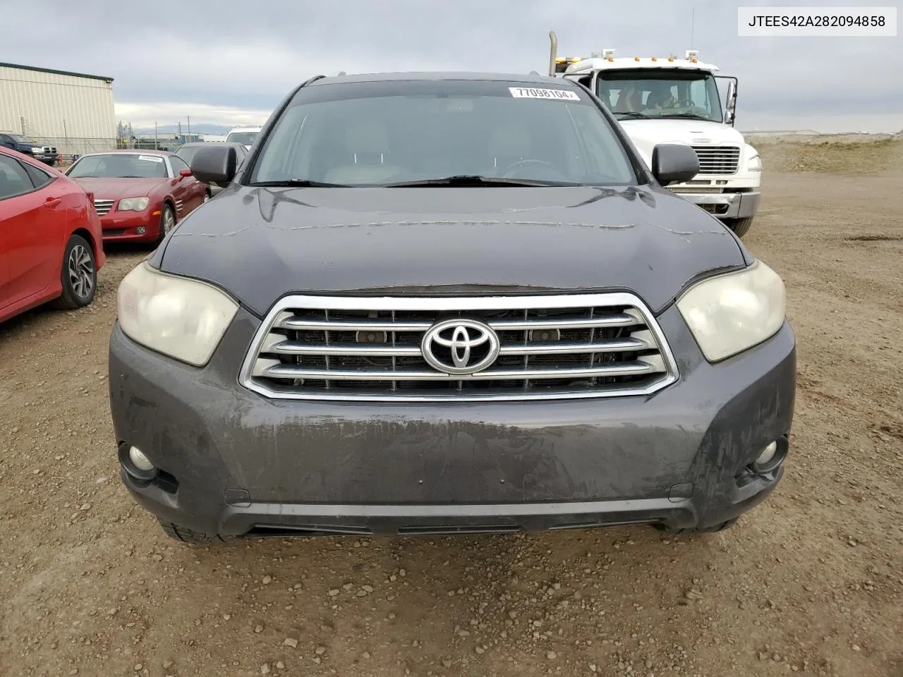 2008 Toyota Highlander Limited VIN: JTEES42A282094858 Lot: 77098104