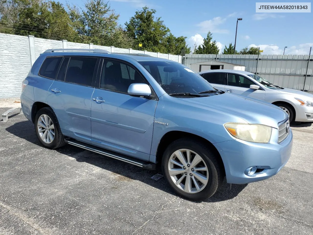 JTEEW44A582018343 2008 Toyota Highlander Hybrid Limited