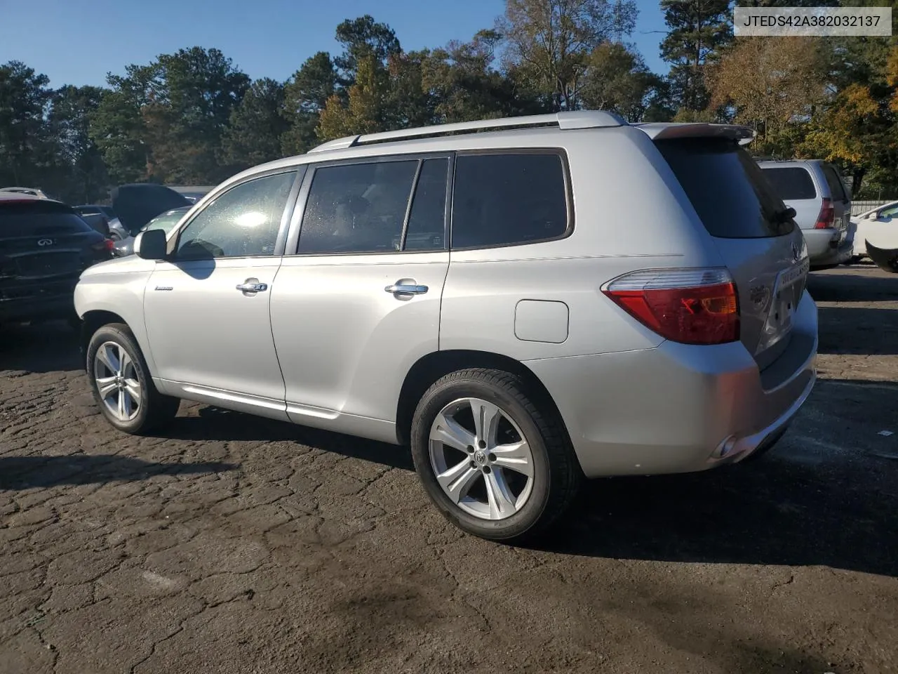 2008 Toyota Highlander Limited VIN: JTEDS42A382032137 Lot: 77476704