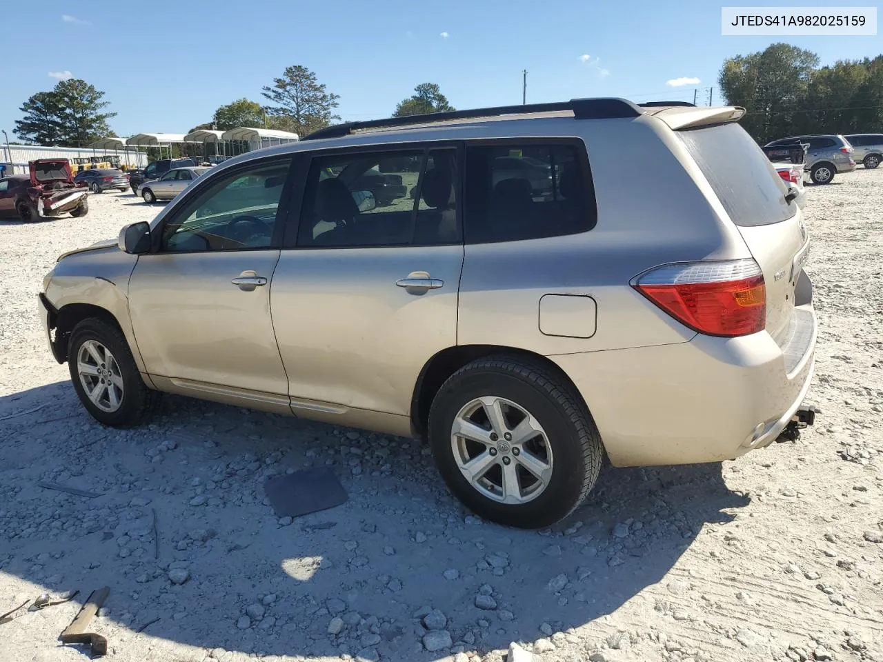 2008 Toyota Highlander VIN: JTEDS41A982025159 Lot: 77482334