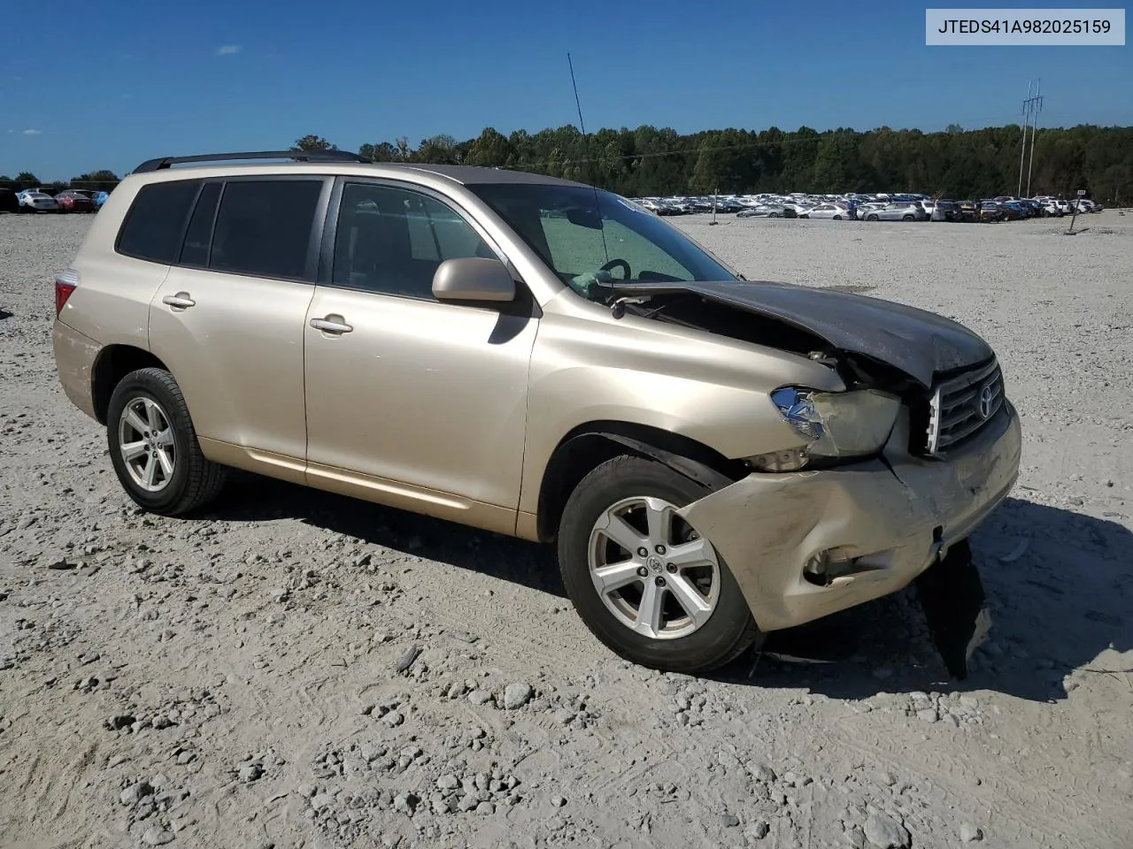 2008 Toyota Highlander VIN: JTEDS41A982025159 Lot: 77482334