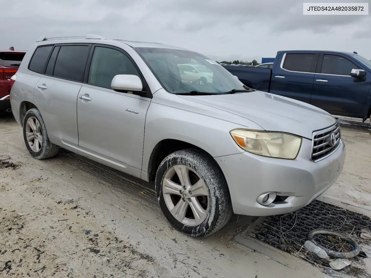 2008 Toyota Highlander Limited VIN: JTEDS42A482035872 Lot: 77494084