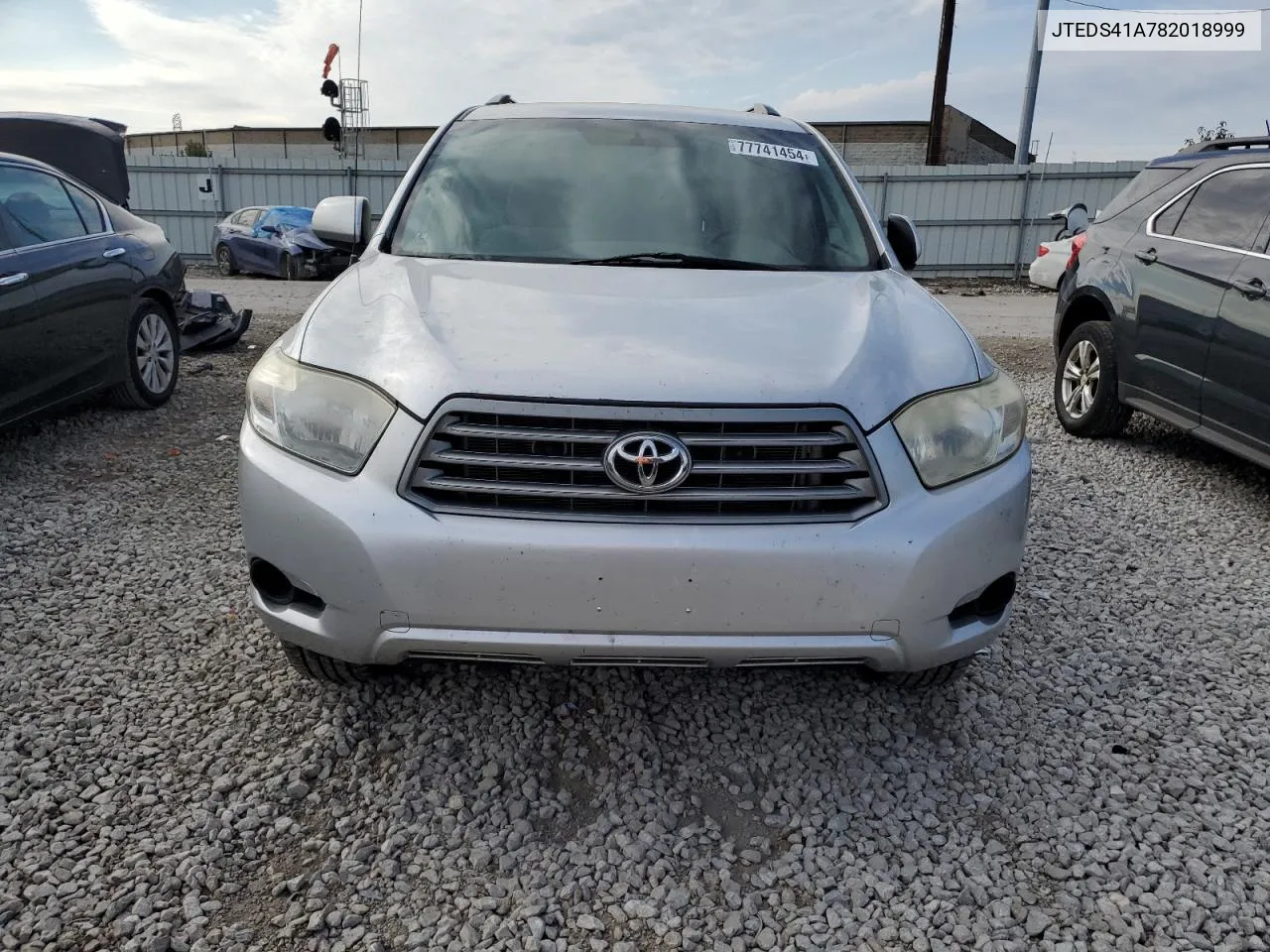 2008 Toyota Highlander VIN: JTEDS41A782018999 Lot: 77741454