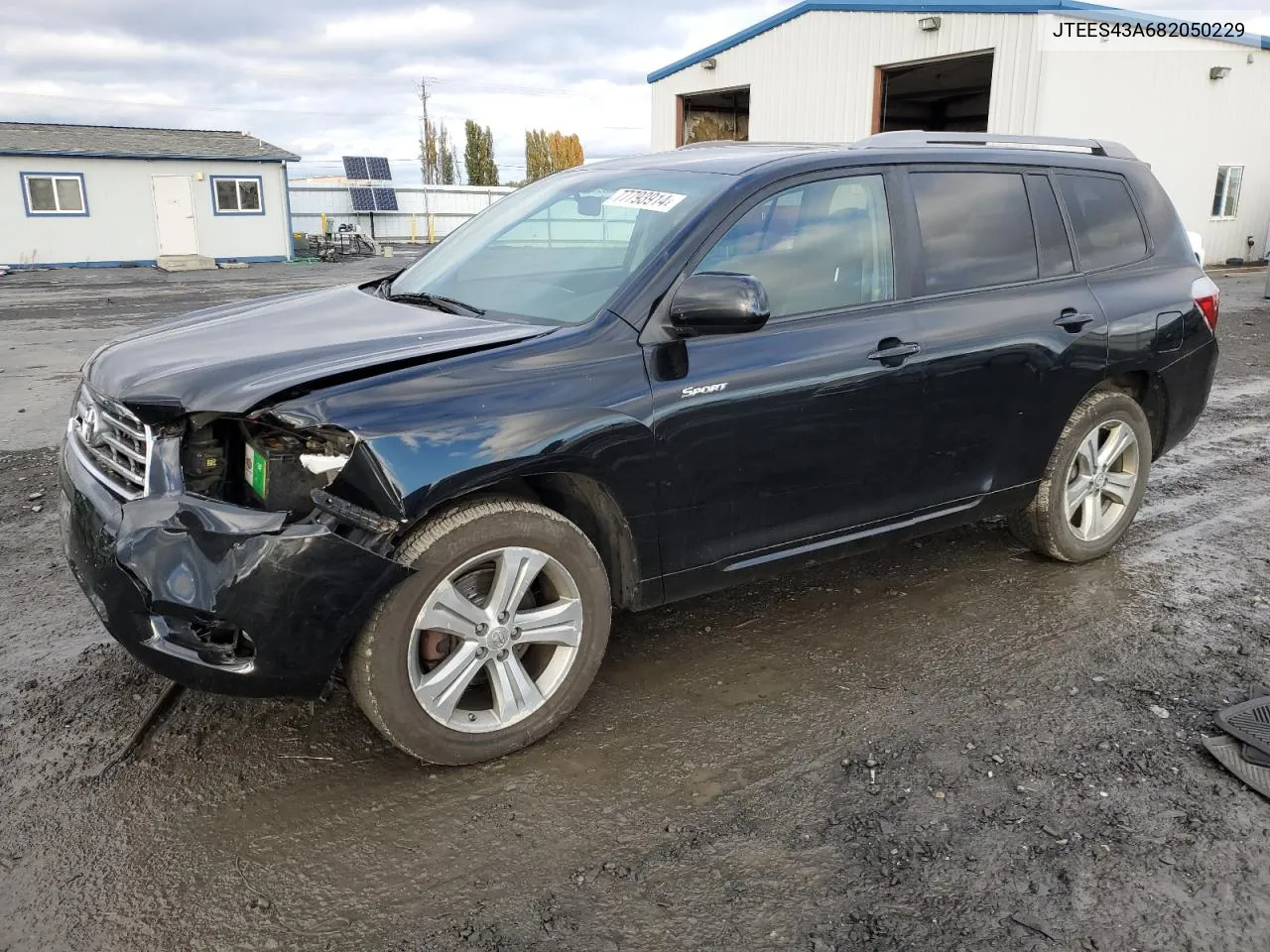 2008 Toyota Highlander Sport VIN: JTEES43A682050229 Lot: 77793914