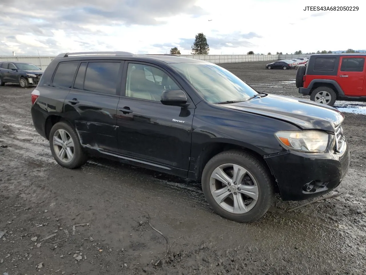 2008 Toyota Highlander Sport VIN: JTEES43A682050229 Lot: 77793914