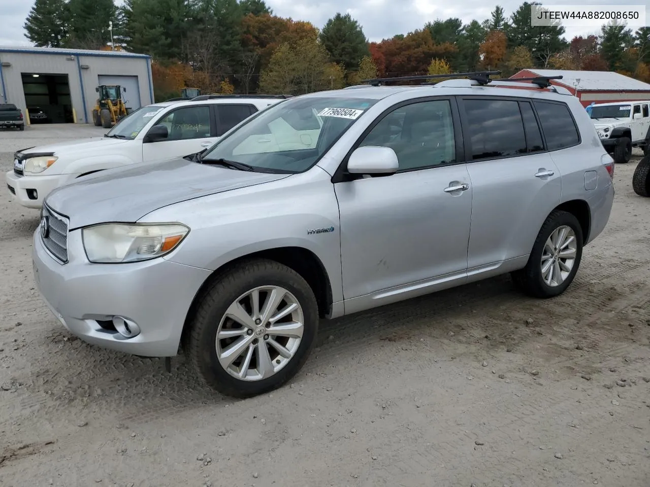 2008 Toyota Highlander Hybrid Limited VIN: JTEEW44A882008650 Lot: 77960504