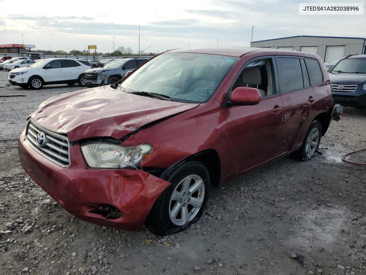 2008 Toyota Highlander VIN: JTEDS41A282038996 Lot: 77971184