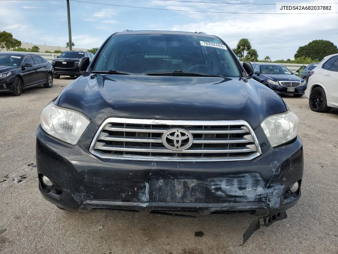 2008 Toyota Highlander Limited VIN: JTEDS42A682037882 Lot: 78202444