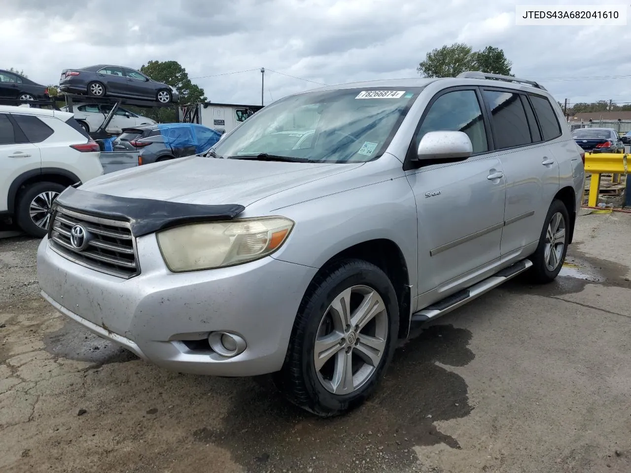 2008 Toyota Highlander Sport VIN: JTEDS43A682041610 Lot: 78266874