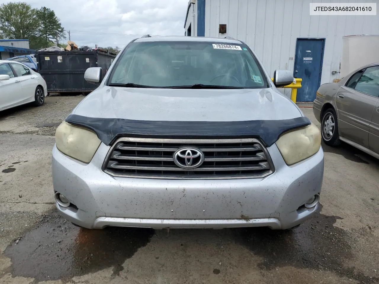 2008 Toyota Highlander Sport VIN: JTEDS43A682041610 Lot: 78266874