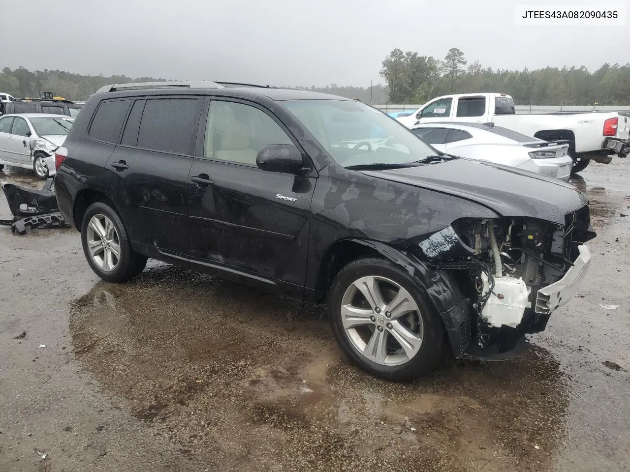 2008 Toyota Highlander Sport VIN: JTEES43A082090435 Lot: 78664734