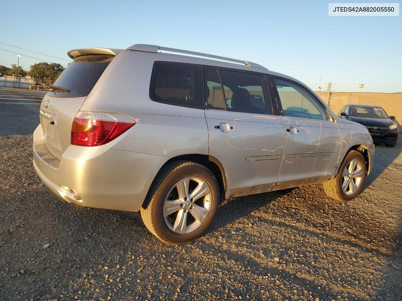 2008 Toyota Highlander Limited VIN: JTEDS42A882005550 Lot: 78738514