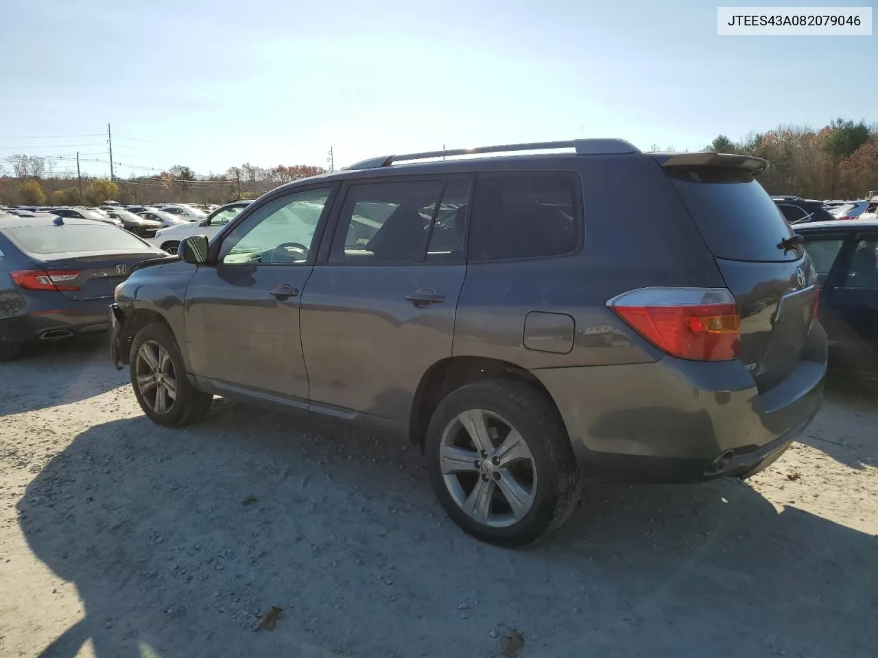 2008 Toyota Highlander Sport VIN: JTEES43A082079046 Lot: 79276804