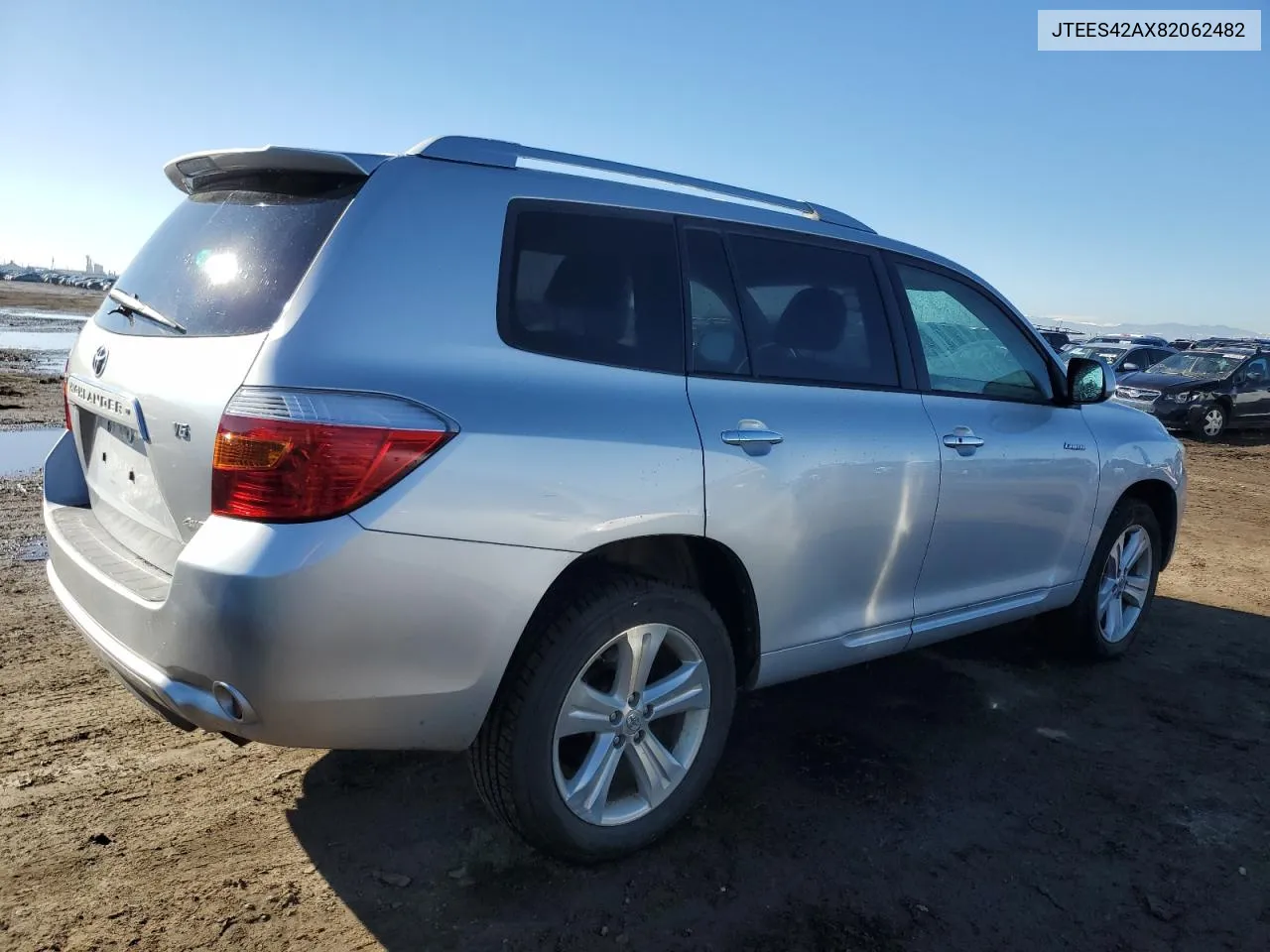 2008 Toyota Highlander Limited VIN: JTEES42AX82062482 Lot: 79378294