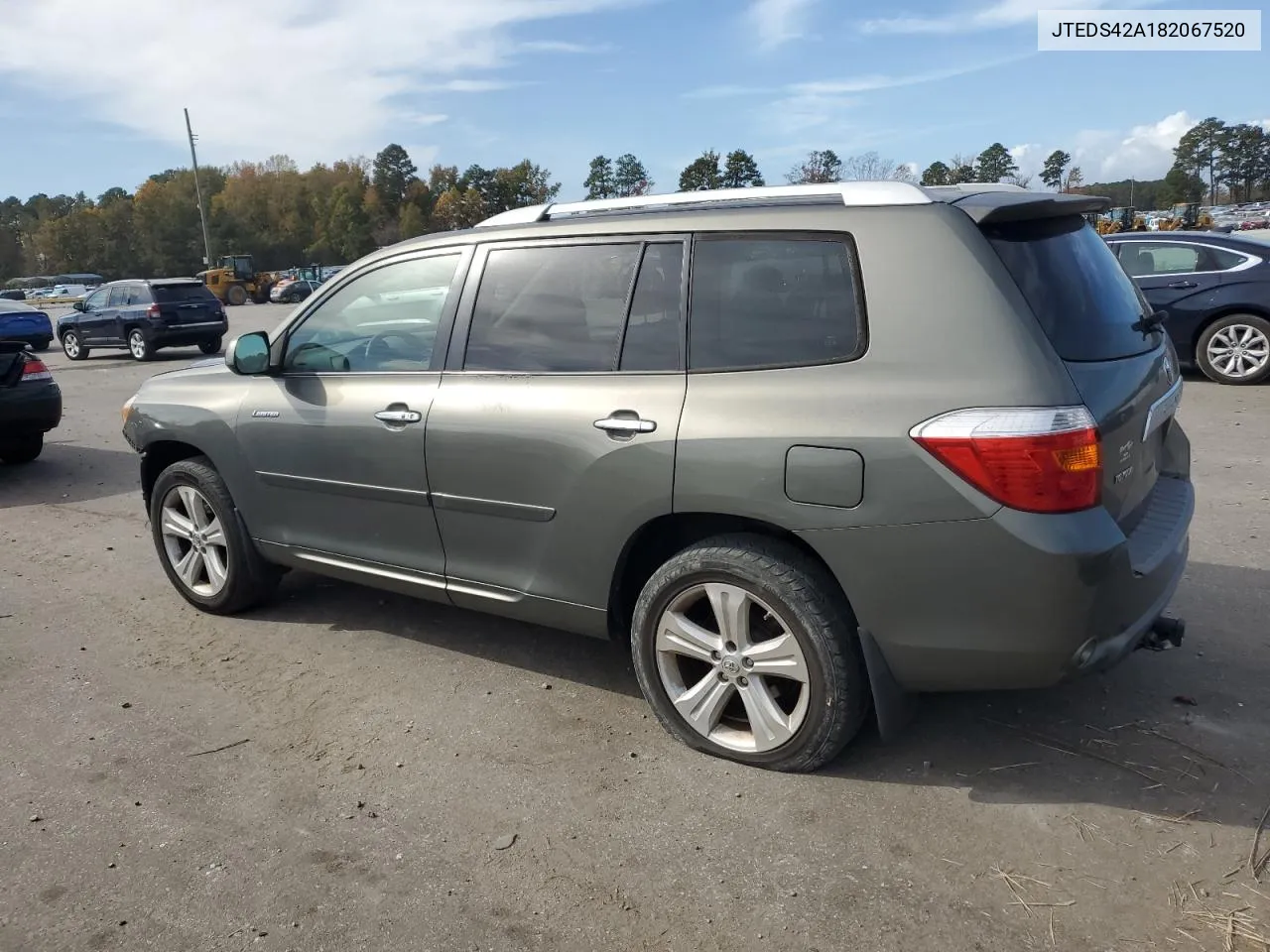 2008 Toyota Highlander Limited VIN: JTEDS42A182067520 Lot: 79501414